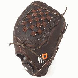 t Pitch Softball Glove 12.5 inches Chocolate lace. Nokona Elite performanc